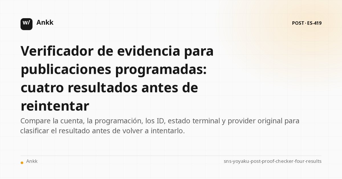 Una guía práctica para clasificar los cuatro juicios de evidencia para publicaciones programadas en SNS