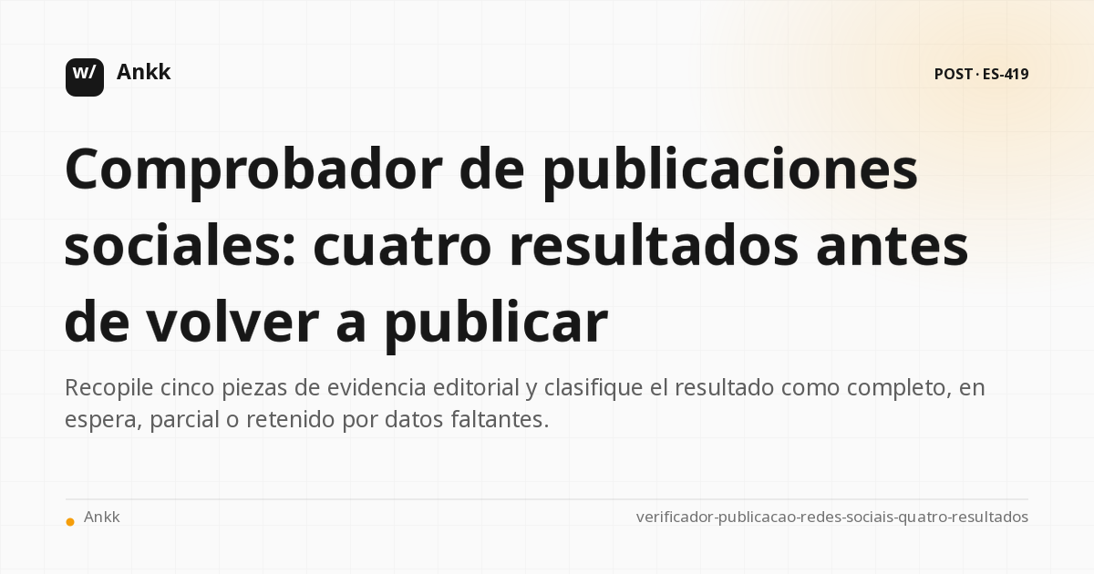 Cuatro resultados para decidir con confianza antes de volver a enviar una publicación