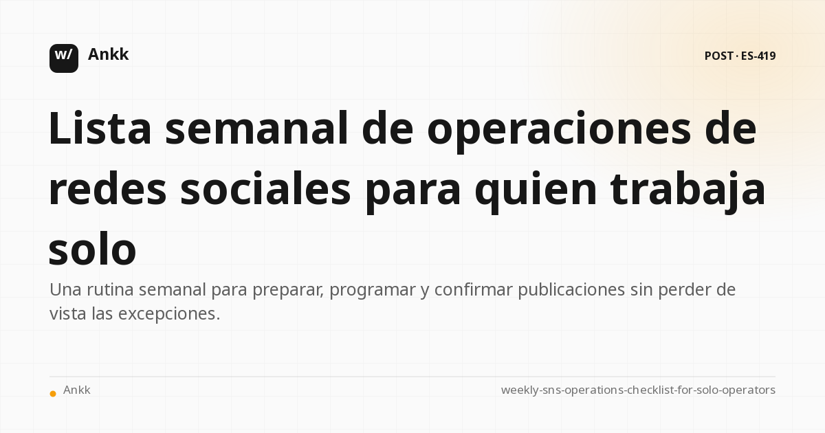 Diagrama del flujo operativo de un borrador de redes sociales a una publicación confirmada