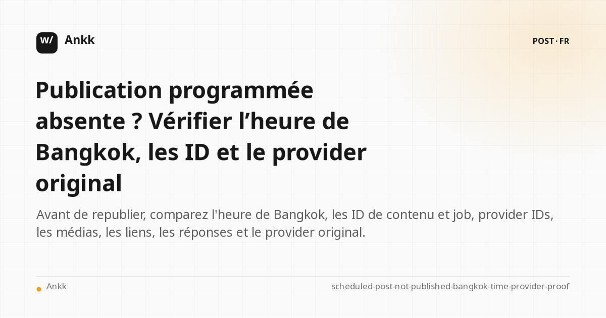 Asia/Bangkok planning de contrôle horaire et preuve du courrier original avant renvoi