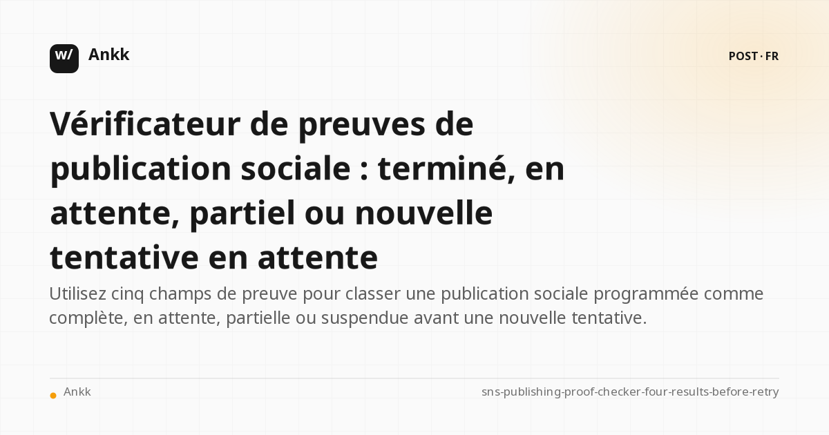 Cinq domaines de preuves de publication sociale et nouvelle tentative de publication partielle en attente de décision en attente d'achèvement