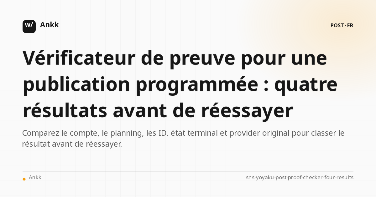 Un guide pratique pour trier les quatre jugements de preuves pour les publications programmées sur SNS
