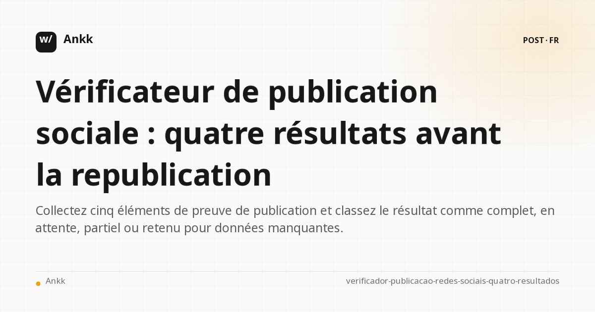 Quatre résultats pour décider en toute confiance avant de soumettre à nouveau un post