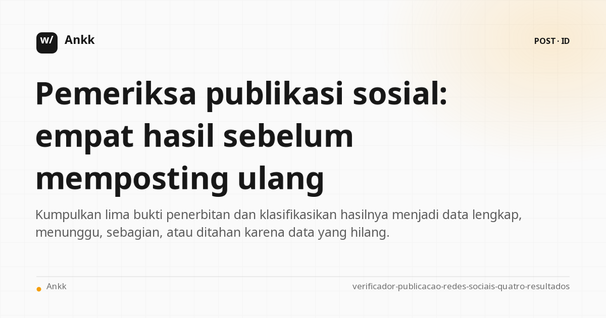 Empat hasil untuk diputuskan dengan percaya diri sebelum mengirim ulang postingan
