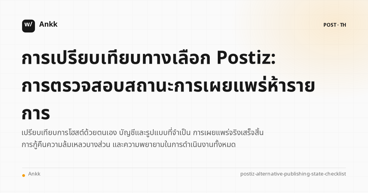ตรวจสอบist เปรียบเทียบทางเลือก Postiz ตามสถานะการตีพิมพ์และเกณฑ์การกู้คืนความล้มเหลว