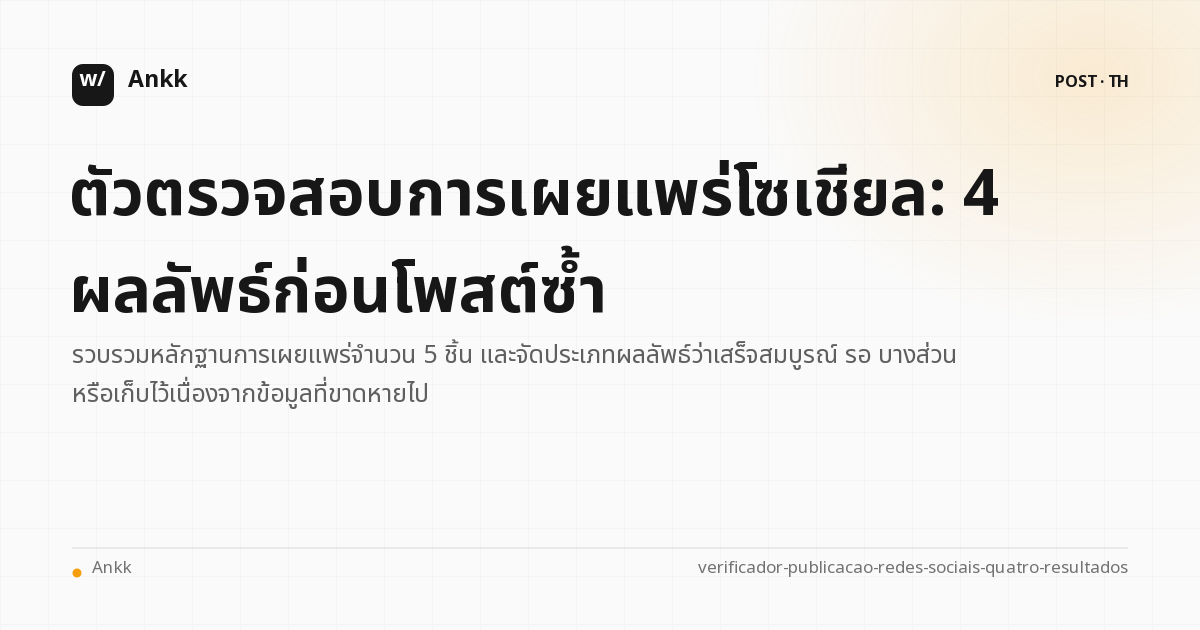 ผลลัพธ์สี่ประการที่ต้องตัดสินใจอย่างมั่นใจก่อนส่งโพสต์อีกครั้ง